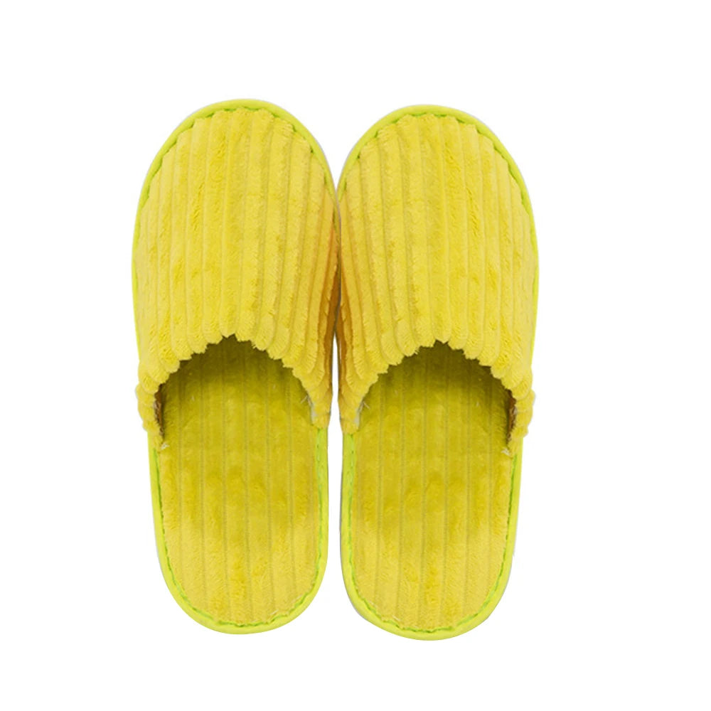 Winter Fur Slippers Women plush Home Shoes Hotel Flat Slippers Thick Fleece Indoor Slippers for Bedroom Non-Slip Silent Slides