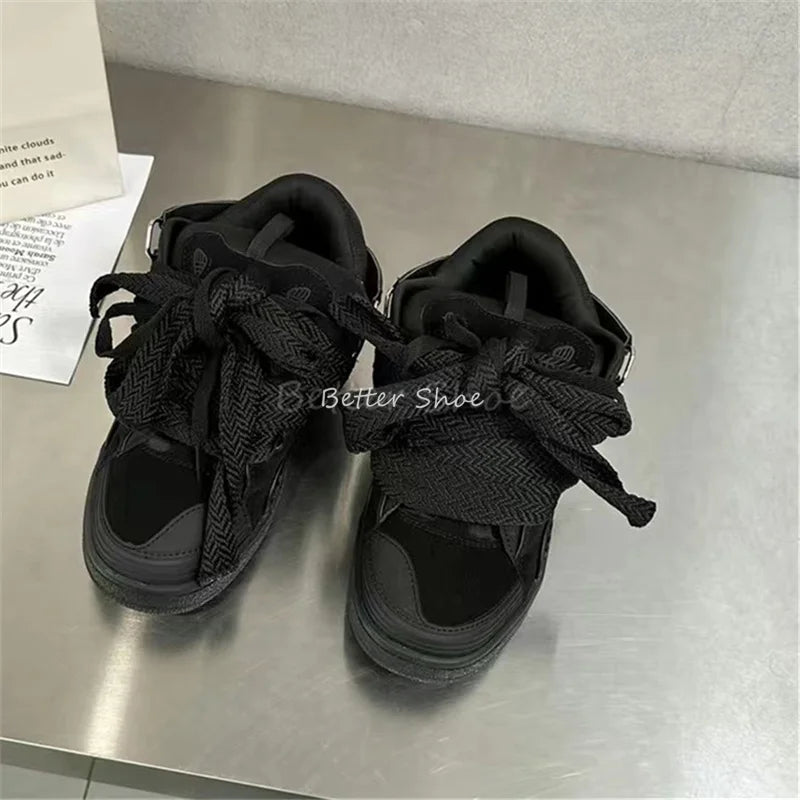 Thick Soled Casual Sports Shoes Bread Shoes for Men and Women Brand Design Fashion Dad Shoes for Couples Colors Skateboard Shoes