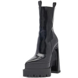 ASUMER 2024 Size 36-42 New Slip On Thick High Heels Boots Woman Microfiber Chelsea Ankle Boots Ladies Autumn Platform Shoes