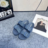 Mini Melissa Adult Outerwear Casual sandals ladies Fashion Versatile Double Button beach shoes Thick Bottom Slippers for Women