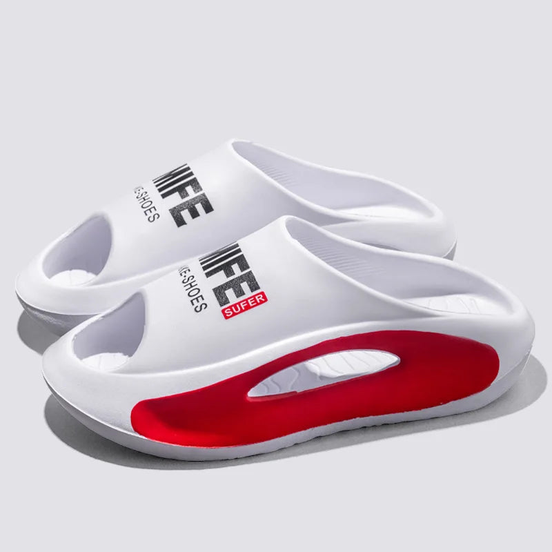 Women's slippers, 2024 new summer outerwear, trendy, anti slip, anti odor beach sandals, sports sandals, men's sandals