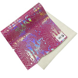 8 Inch (200mm) Heel, 4 Inch (100mm) Platform Lace-Up Front Pole Dancing Ankle Boot With Hologtaphic Serpentine Print Upper