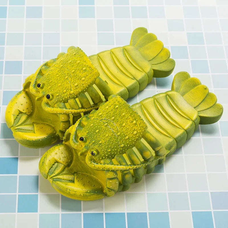 Lobster Slippers Flip Flops Clapper Woman Children Summer Home Cloud Beach Non Slip Slides Eva Sandals Men Male Funny Shoes 2025