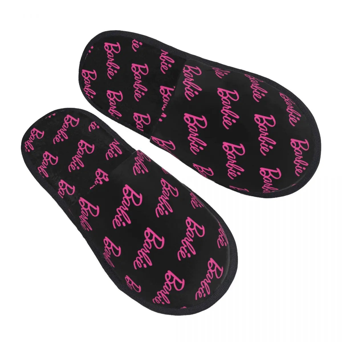 Custom Barbie Memory Foam Slippers Women Comfy Warm House Slippers