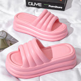 Lucyever High Platform Slippers For Women Open Toe Eva Chunky Sandals Woman 2024 Summer Thick Bottom Beach Flip Flops Female