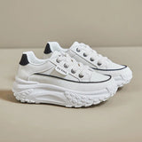 2024 New Model Shoes for Women Wear-resistant and Anti-slip Casual Sports Shoes Thick Sole Adds Height Vulcanized Casual Shoes