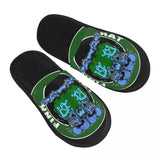 Chaussons Animés Rat Fink Personnalisés Anime Dessin Animé pour Femmes, Chaussons d'Hôtel Confortables en Mousse à Mémoire, À Enfiler