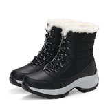 Snow Women's Boots Lightweight Woman Shoes Platform Shoes Women Plush Mid High Boots New Botas Mujer Winter Ladies Boots