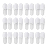 Spa Slippers 10/20 Pairs of Brushed Plush Closed-toe Disposable Slippers for Men and Women Suitable for Families Guest Hotel Tra