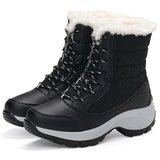 Women Boots Lightweight Heels Winter Boots Platform Ankle Botas Mujer Winter Shoes Women Fur Snow Boots Women's Winter Footwear
