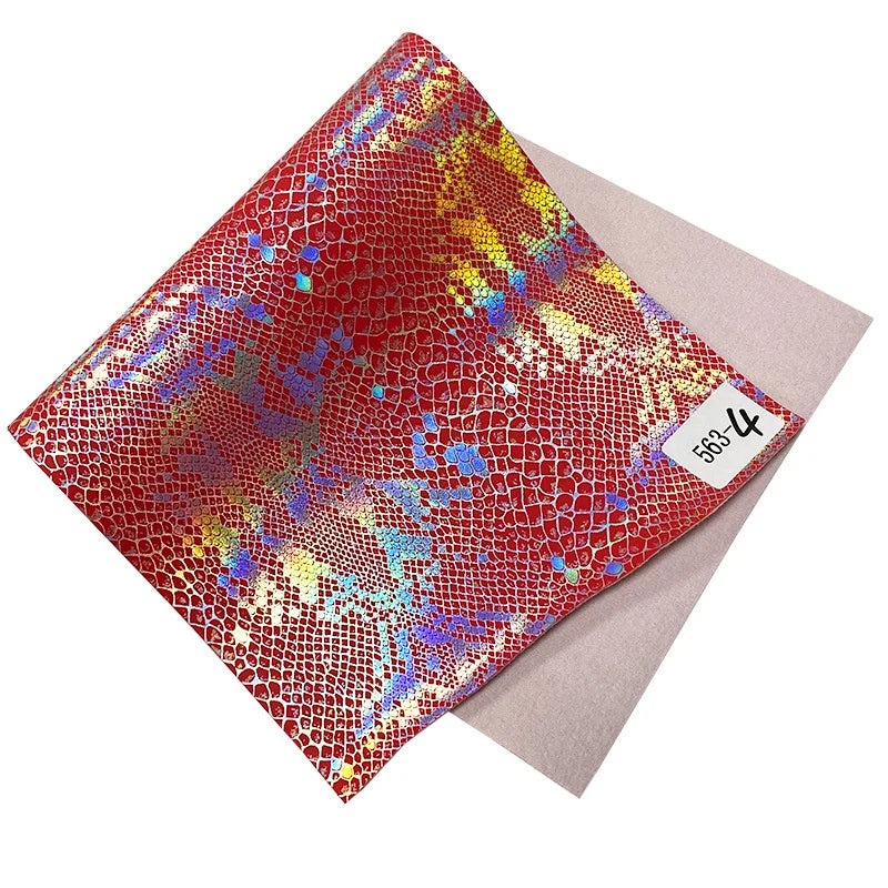 8 Inch (200mm) Heel, 4 Inch (100mm) Platform Lace-Up Front Pole Dancing Ankle Boot With Hologtaphic Serpentine Print Upper