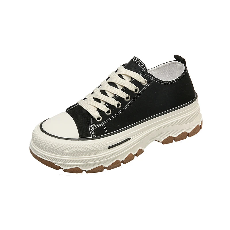 Shallow Mouth Shoes Woman 2024 Platform Slip On Sneakers Autumn Round Toe Creepers New Summer Sports Fall Clogs