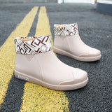 Adult， Women's， Fashionable， Wear-resistant ，Rain Boots ，Women's Four-season Outdoor Waterproof Shoes Women's Rubber Shoes Sweet
