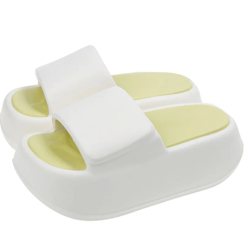 7 cm High platform EVA slippers women's fashion summer streetwear girls chunky shoes woman flatform mules soft elevator slippers