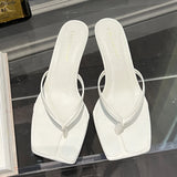 Female Summer Sexy Heels Sandals Slides Ladies Shoes Fashion Women Pumps Flip Flops Luxury High Heels Slippers Shoes