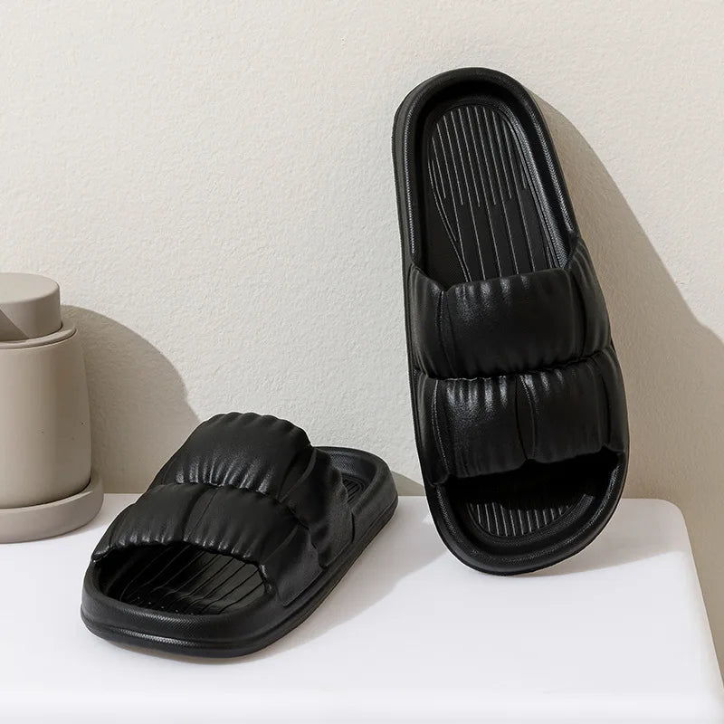 Thick Sole Flat Bottom Bathroom Home Slippers Fashion Soft Sole EVA Indoor Women Sandals Summer Non Slip Slippers TG22