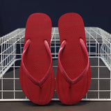 Simple Solid Color Comfortable Slippers Summer Women Korean Fashion Casual Non-Slip Couple Flip Flops Breathable Beach
