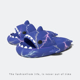 Christmas Halloween Shark Slippers Men's Women‘s Dark Flip-Flops Couples Festival Slides Adults Shoes