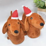 Highland Cow 2024 Hot Dachshund Slippers Cotton Dog Slippers for Men Women Dachshund Shoes Christmas Warm Indoor House Shoe