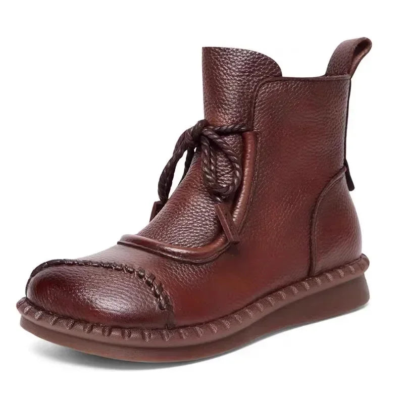 Shoes for Women 2023 Fashion -tied Women's Boots Daily Boots Women Hot Sale Round Toe Comfortable Flat Shoes Ankle Boots