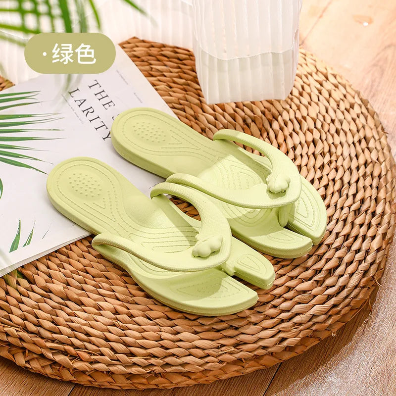 Travel Portable Flip-flops Folding Slippers Indoor And Outdoor Soft-soled Beach Hotel Couple Sandals Woman Man