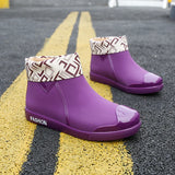 Adult， Women's， Fashionable， Wear-resistant ，Rain Boots ，Women's Four-season Outdoor Waterproof Shoes Women's Rubber Shoes Sweet