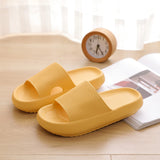 Women's Solid Color Casual Minimalist Slippers, Made of Comfortable and Convenient EVA Material with a Thick, Anti-slip.