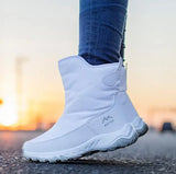 Women Winter Boots 2024 New Plush Women's Short Boots Woman Snow Boots Zipper Waterproof Non-slip Warm Women's Winter Shoes