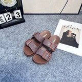 Mini Melissa Adult Outerwear Casual sandals ladies Fashion Versatile Double Button beach shoes Thick Bottom Slippers for Women