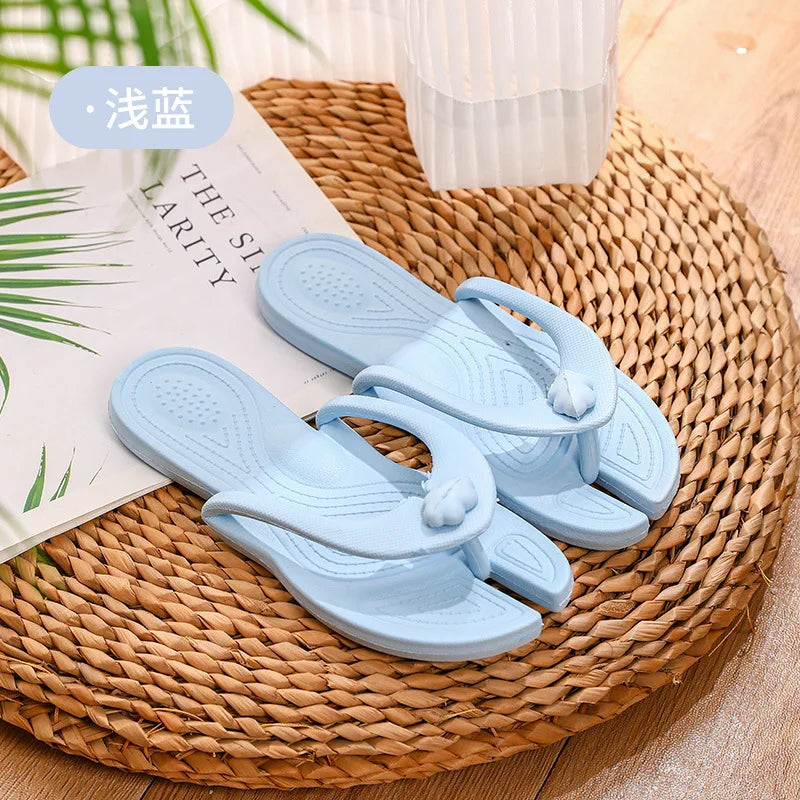 Travel Portable Flip-flops Folding Slippers Indoor And Outdoor Soft-soled Beach Hotel Couple Sandals Woman Man