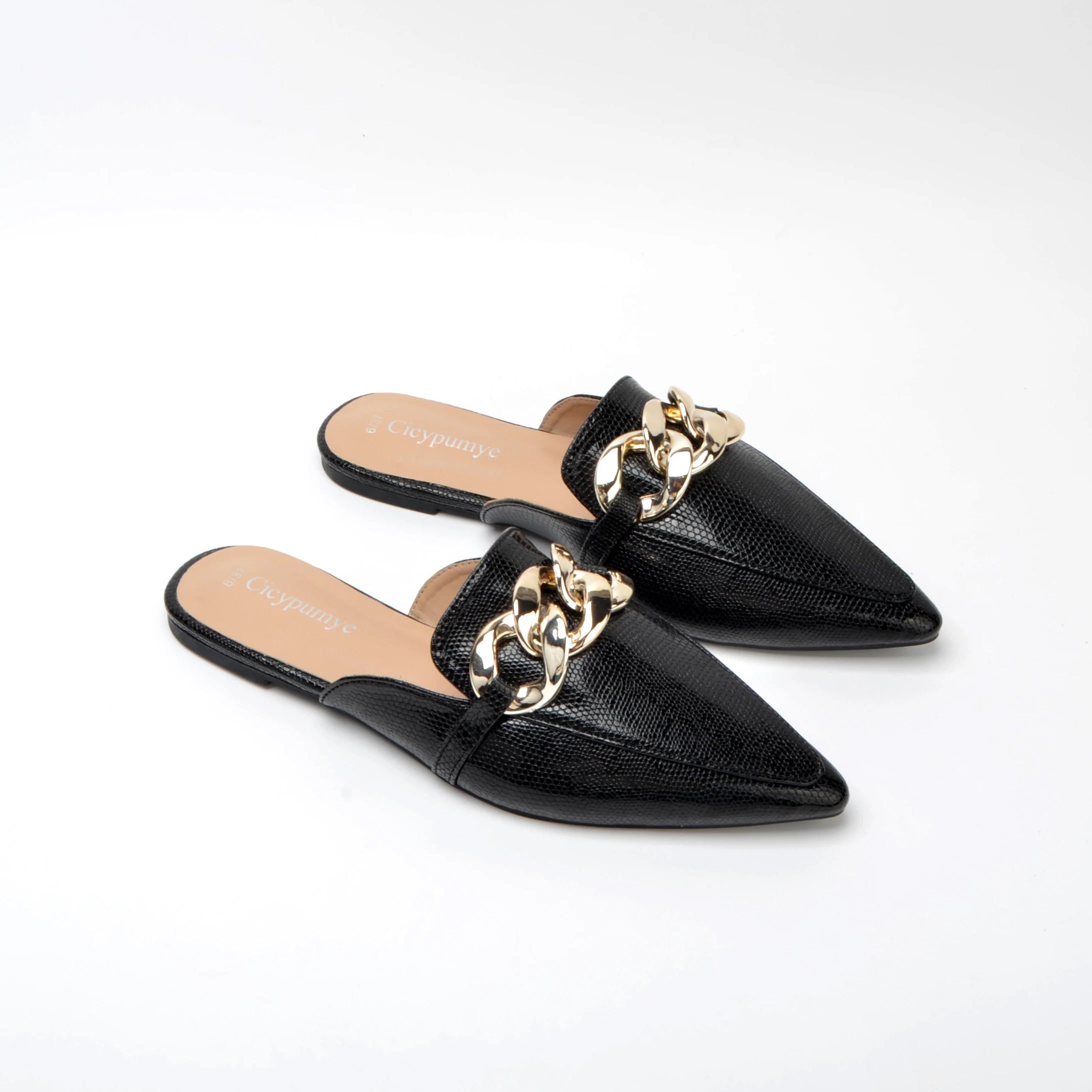 Fashinable   chain  casual  office lady   comfortable   muller slippers sandals