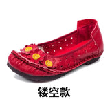 Women Genuine Leather Shoes Female Brand High Quality Comfort Flats Mom Casual Summer Shoes 2023 Fashion Oxford Flats