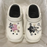 Winter Summer Clogs Outdoor Waterproof Platform Women Slipper Beach Slides Beard Black Designer Sandals with Charms Graden Shoes