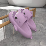 Fashions Women EVA Shark Slippers Girls Bathroom Non-slip Slides Adult Soft Comfortable Home Sandals Men Solid Color Flip Flops