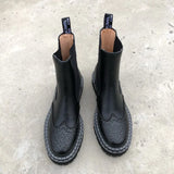 2022 autumn/winter leather round toe women boots ankle boots women's leather boot British style women shoes boots for women