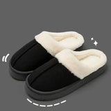 Soft and Comfortable Winter Slippers for Women with Plush Interior, Non-Slip Sole and Thick Bottom, Perfect for Indoor Wear