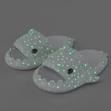 Christmas Halloween Shark Slippers Men's Women‘s Dark Flip-Flops Couples Festival Slides Adults Shoes
