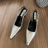 Leopard Pointed Toe Sexy High Heels Women Shoes Summer Sandals Designer New Dress Party Shoes Walking Pumps Mujer Zapatos