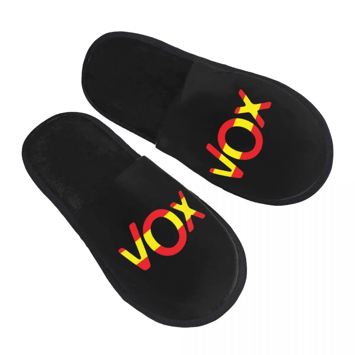 Custom Spanish National Emblem Vox Memory Foam Slippers Women Cozy Warm Spain Flag House Slippers