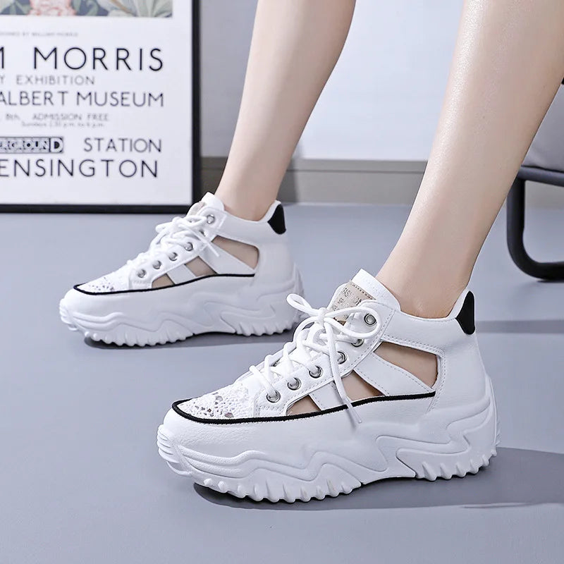 Sneakers Women Trends 2023 Casual Sports Platform Tennis Basketball Woman Running Shoes Designer Thick Bottom Trainers